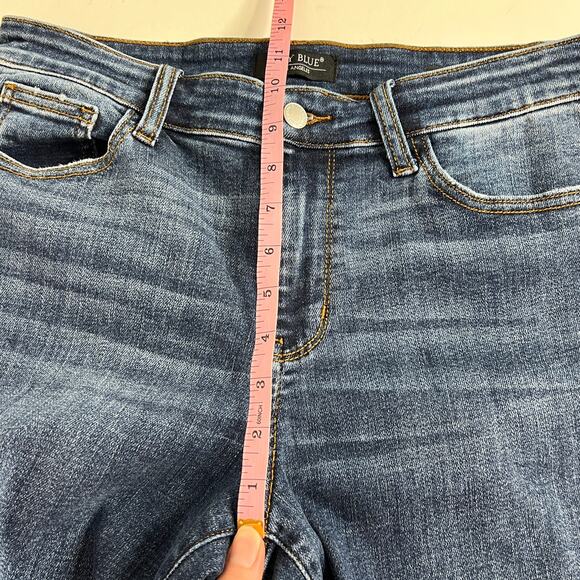 Judy Blue Slim Fit Dark Wash Stretch Denim Jeans Size 7/28 - Picture 7 of 12